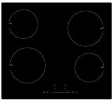 Teknix 60cm Touch Control Ceramic Hob - BITK6SLC