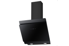 Neue 60cm Angled Glass Cooker Hood Black - NVMA60NN