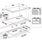 Whirlpool 86cm 5 Burner Gas on Glass Hob - GOWL958NB